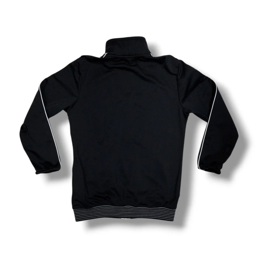 Vintage‎ Nike Zip Up Collared Warm Up Track Jacket Black Size Youth Small